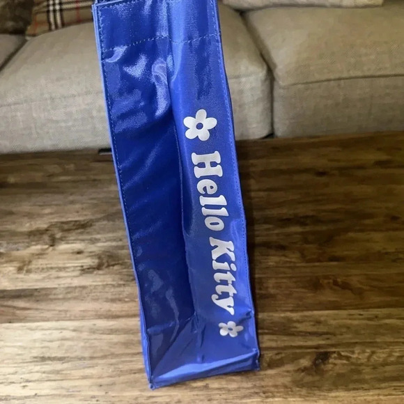 VTG 1999 hello kitty sanrio co. smiles ltd blue nylon tote handbag - Picture 10 of 16